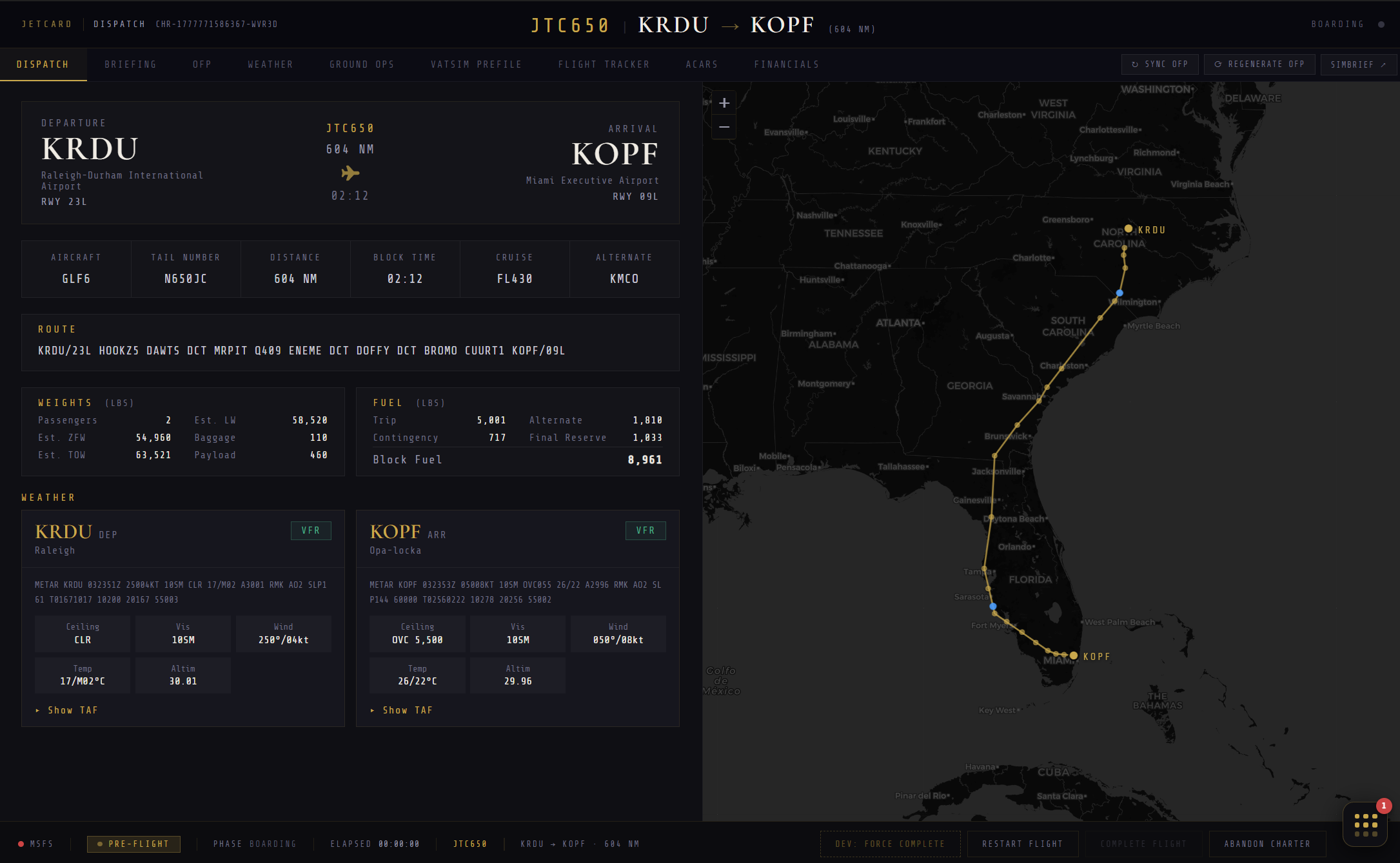 JetCard Dispatch